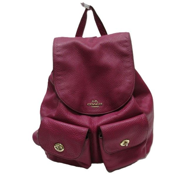 coach billie backpack red Coach Coach Coach Leather Billy Backpack F37410 Leather Backpack F37410 in  Good Condition