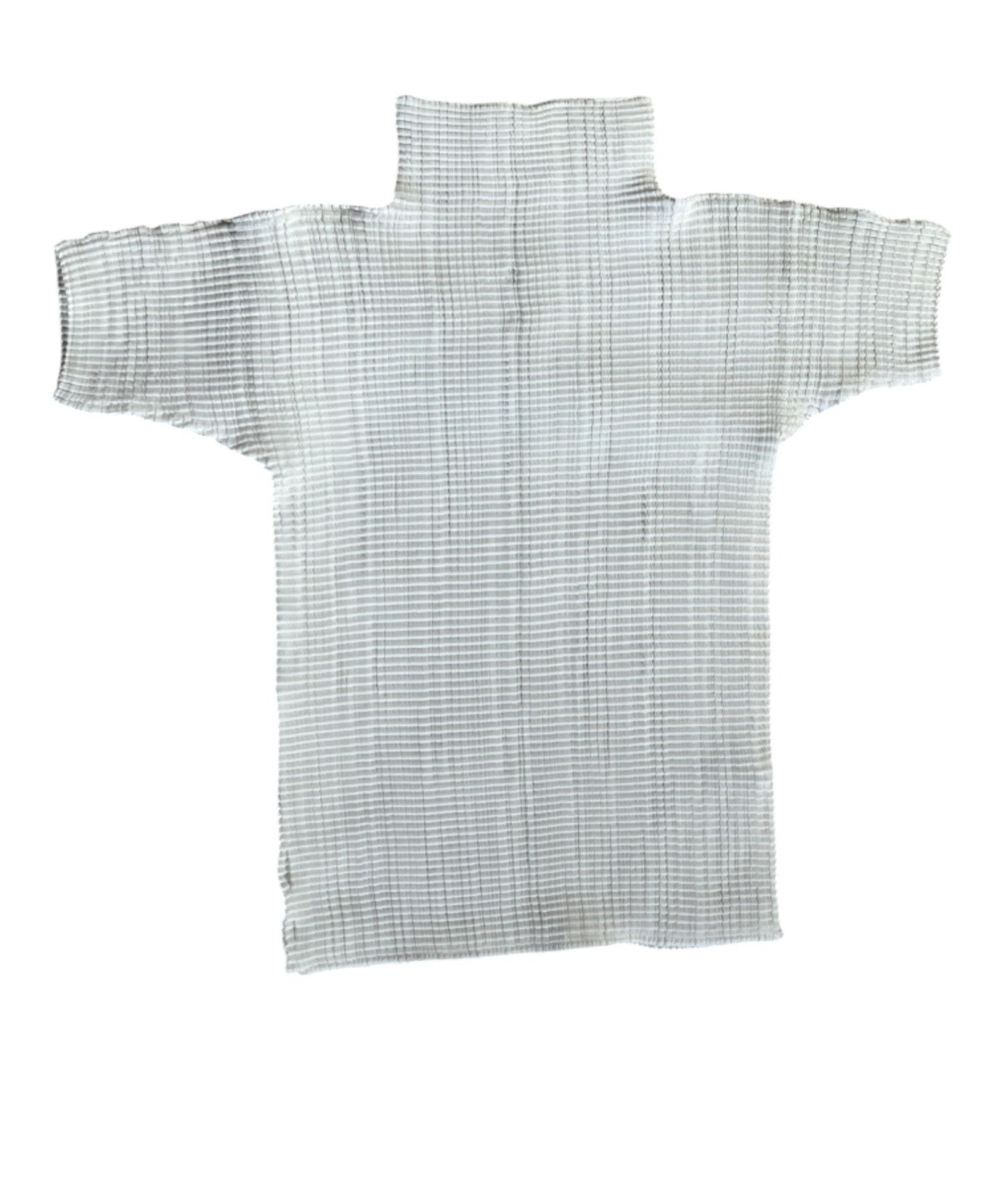 Issey Miyake Issey Miyake White Turtleneck Pleats Please Size ONE SIZE - 1 Thumbnail