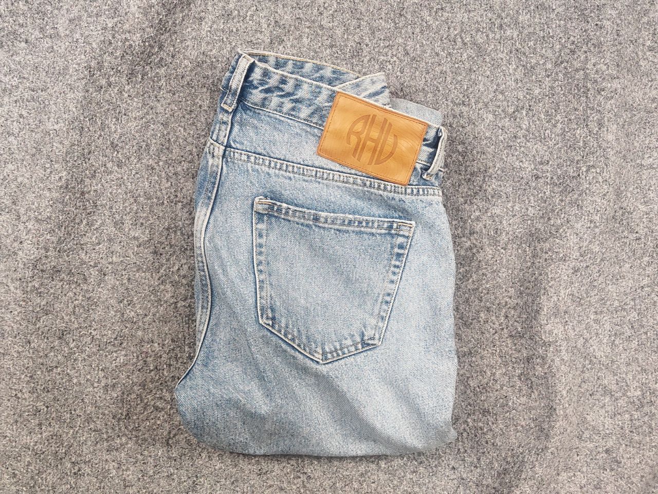 Rhude Zara Rhuigi RHUDE Design Baggy Relaxed Fit men's Mom Jeans Size US 34 / EU 50 - 1 Thumbnail