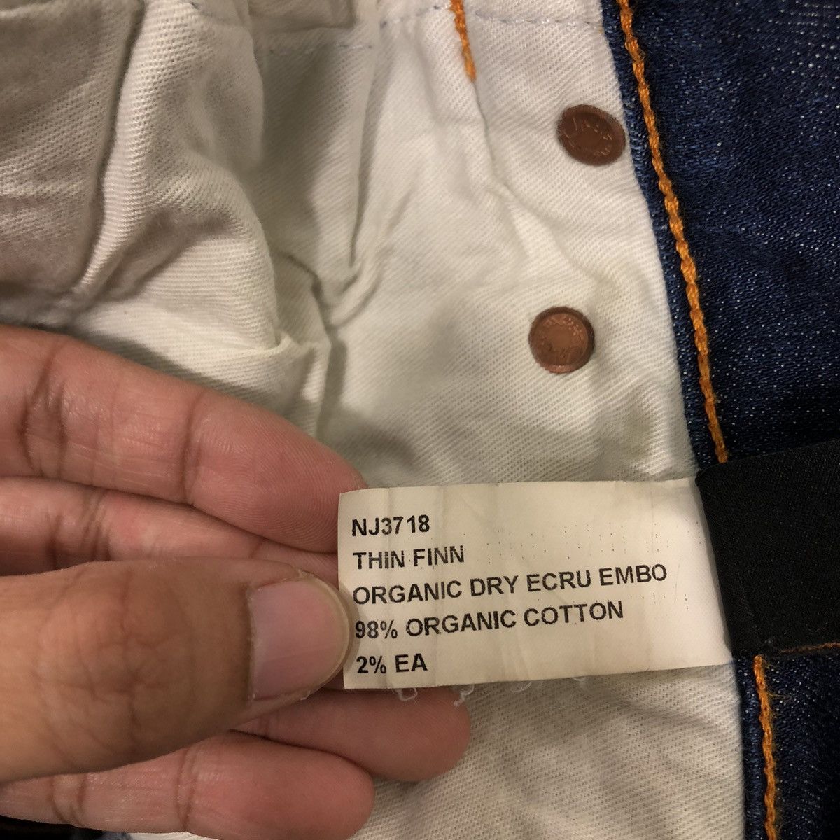 Japanese Brand 🔥Rare Skinny Cut Distressed Denim Jeans Nudie Japan Punk Size US 28 / EU 44 - 17 Thumbnail