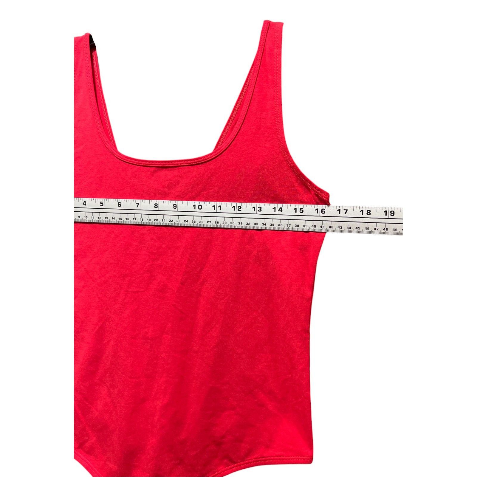 Other Auden - Women's Cotton Bodysuit - Red - Extra Large Size ONE SIZE - 5 Thumbnail