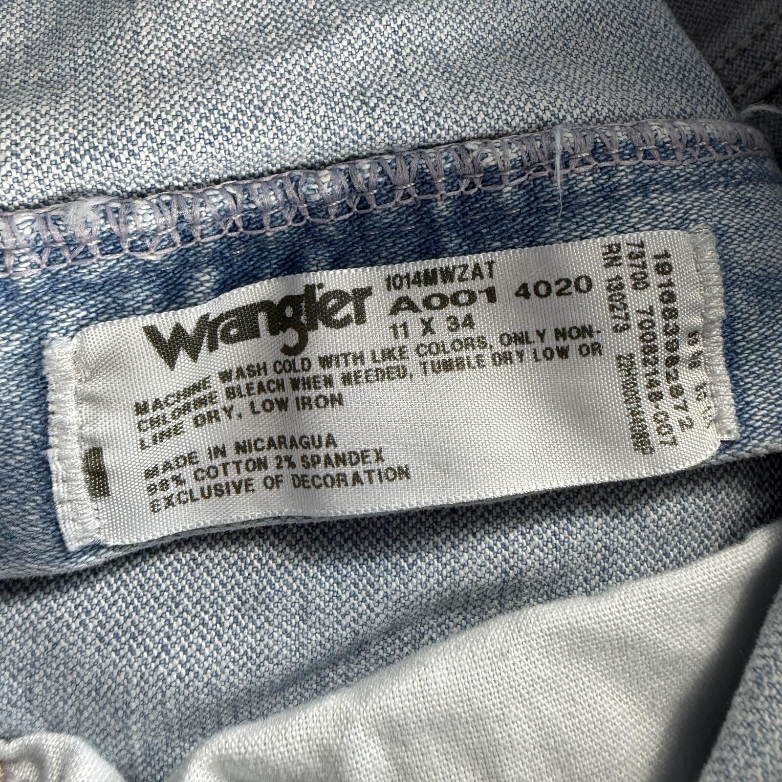 Wrangler Y2K Wrangler Light Wash Straight Leg Jeans Womens 28x34 Size 28" / US 6 / IT 42 - 5 Thumbnail