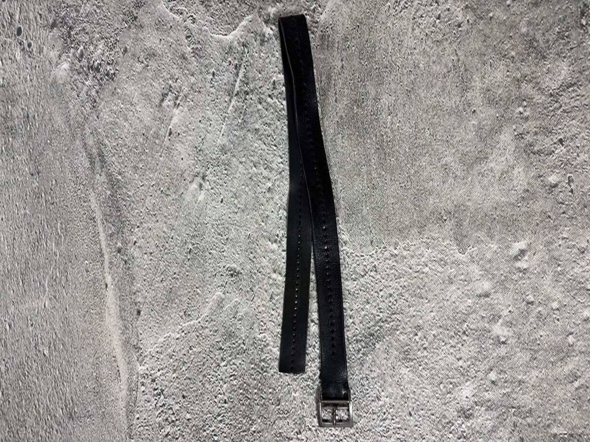 Diesel Diesel leather belt big buckle Y2K black basic gold silver Size 34 - 5 Thumbnail