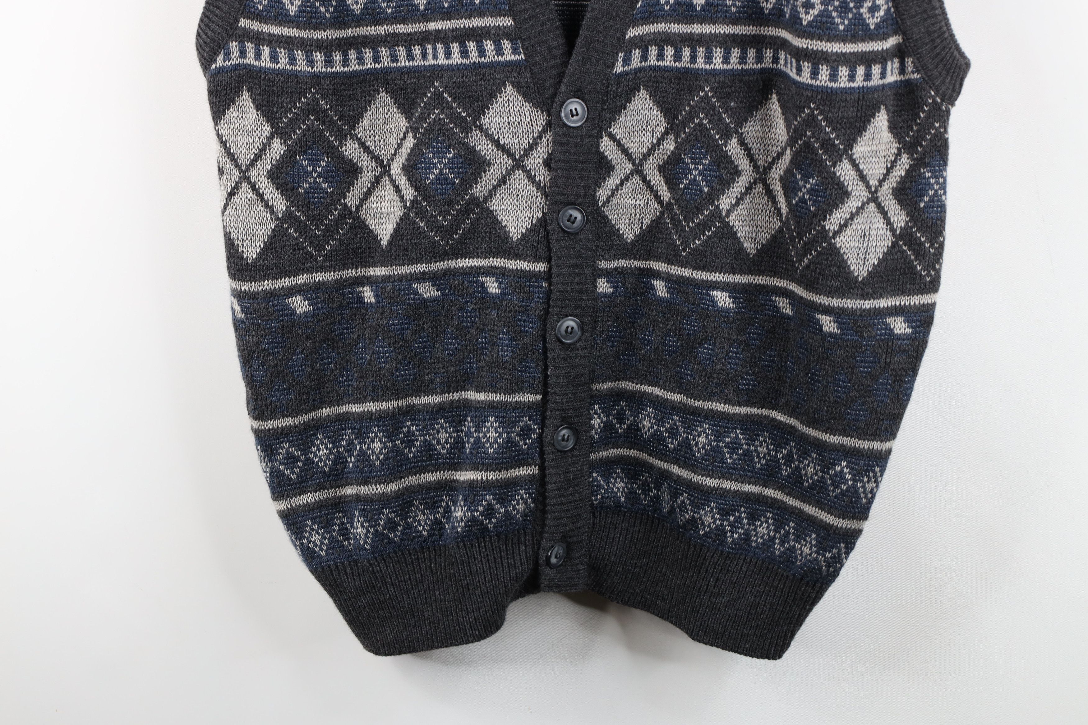 Vintage Deadstock Vintage 90s Streetwear Isle Cardigan Sweater Vest Size US XL / EU 56 / 4 - 3 Thumbnail