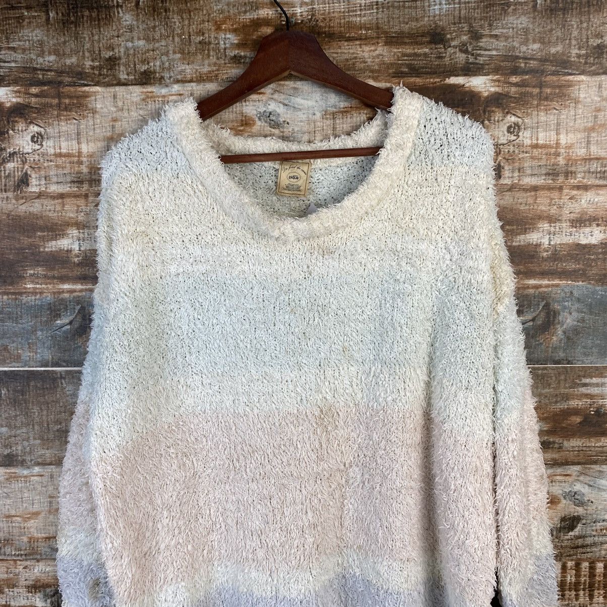 Japanese Brand DL Pique Stripe Multicolor Knitwear #C1054 Size XL / US 12-14 / IT 48-50 - 5 Thumbnail