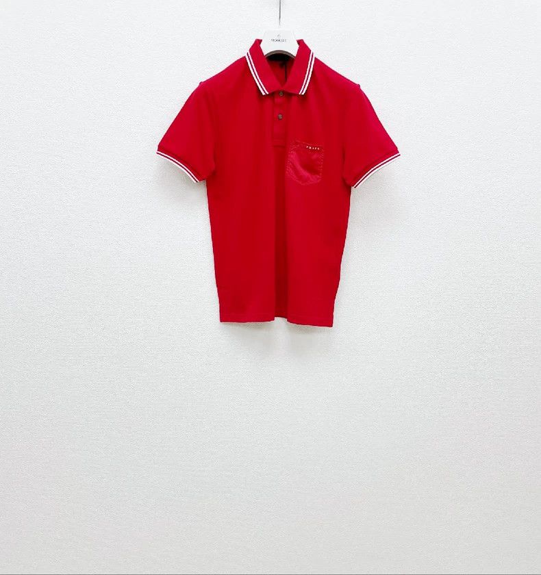 Prada PRADA Cotton Short Sleeve Polo Shirt - dmc Size US M / EU 48-50 / 2 - 1 Thumbnail