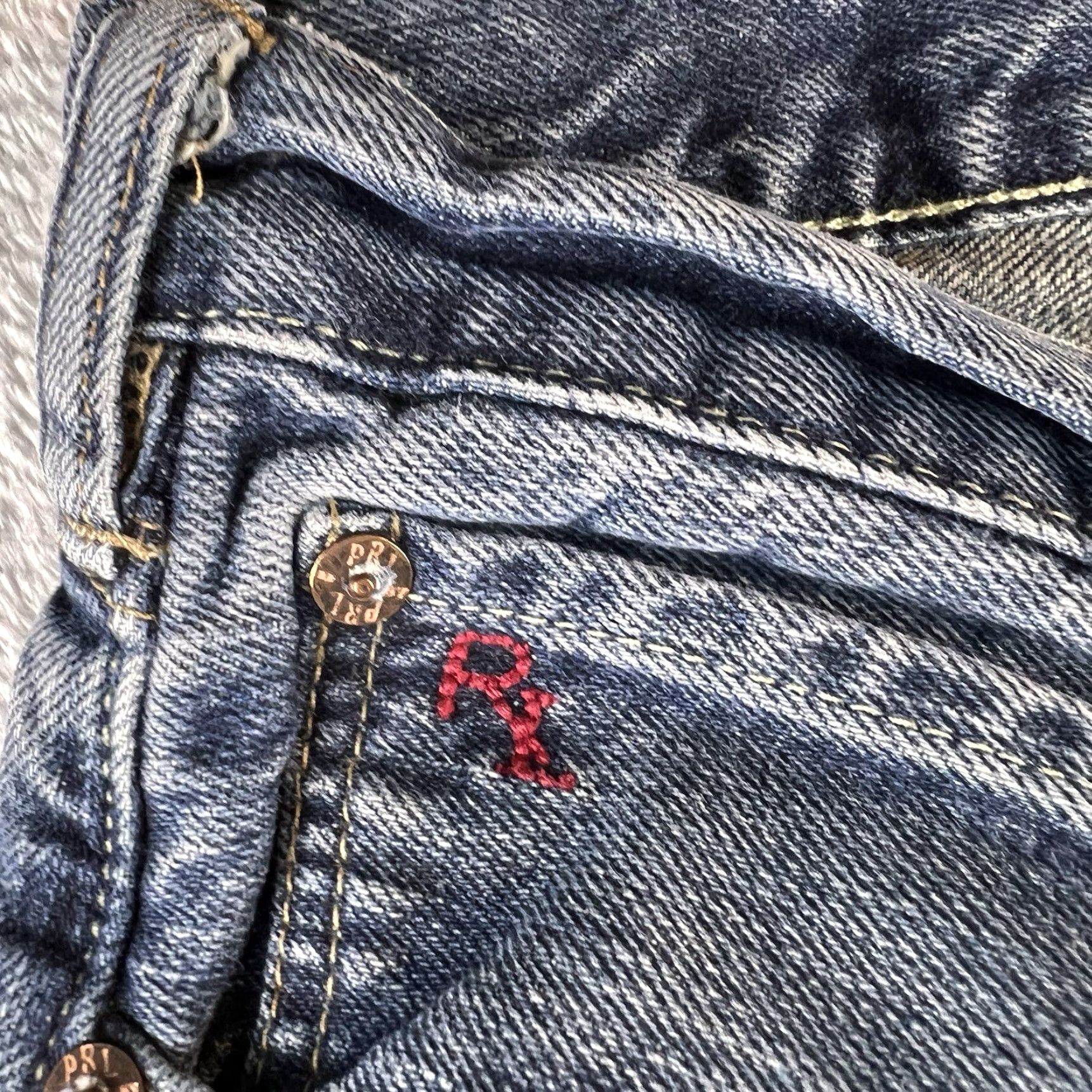 Polo Ralph Lauren VINTAGE Polo Ralph Lauren Jeans Mens 38x32 Blue Classic Fit 867 Straight Denim 5-Pocket Style Straight 90s Preppy Men Jeans Size US M / EU 48-50 / 2 - 6 Thumbnail