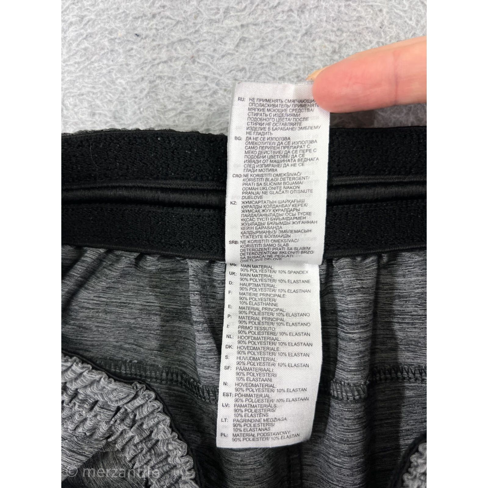 Adidas Adidas Womens Short Athletic Shorts S Gray Cotton Blend Stretch breathable quick dry Fitness Gym Running Jogging Sports Size 28" / US 6 / IT 42 - 4 Thumbnail