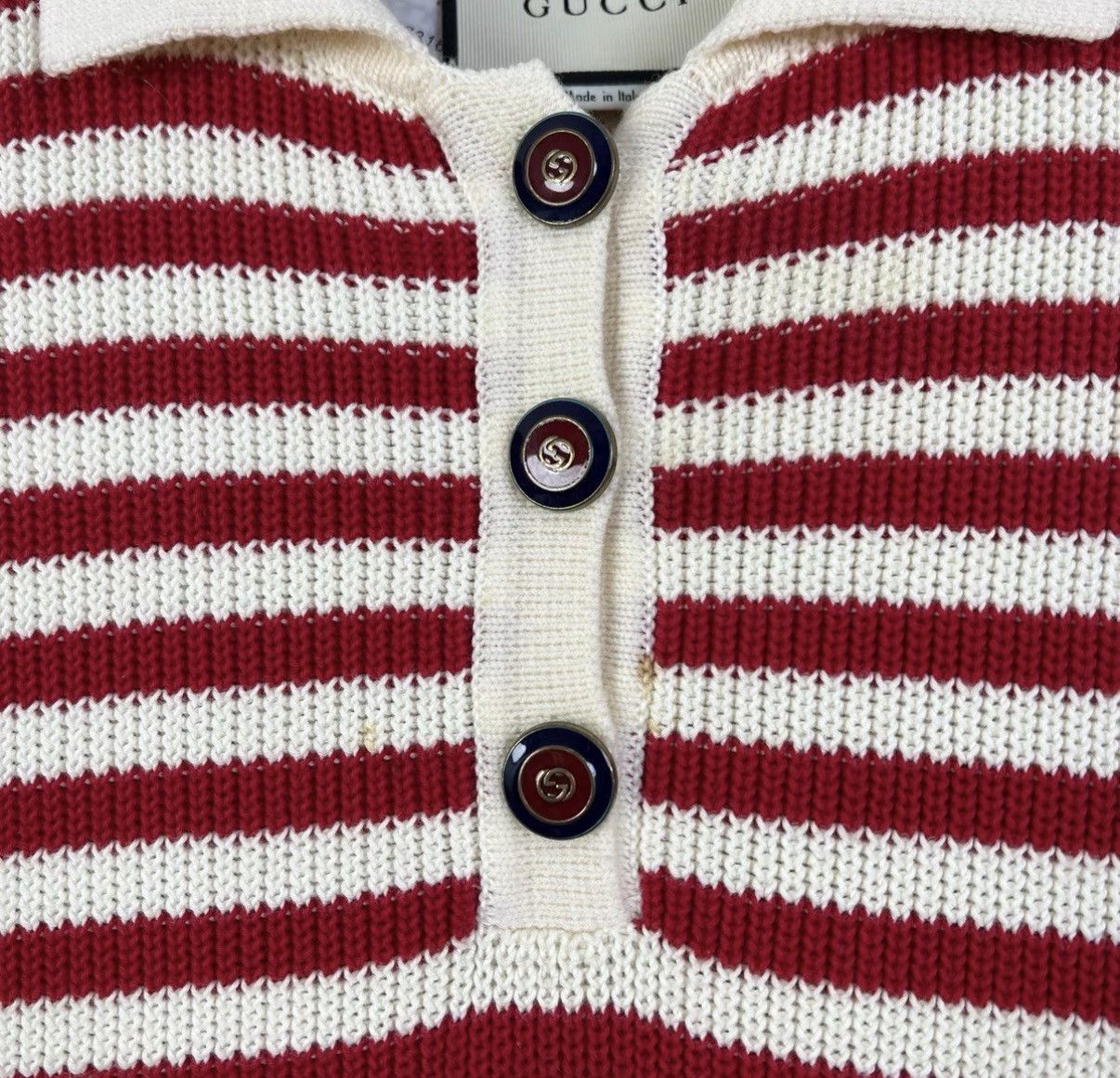 Gucci Gucci Striped Short Sleeve Knit Dress K12 Size M / US 6-8 / IT 42-44 - 4 Thumbnail