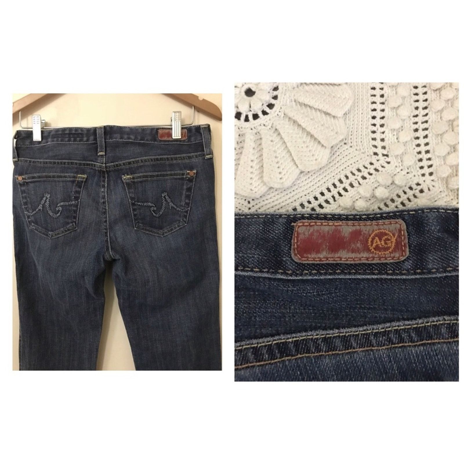 AG Adriano Goldschmied NWT Adriano Goldschmted The Casablanca Blue Jeans Size 27" / US 4 / IT 40 - 7 Thumbnail