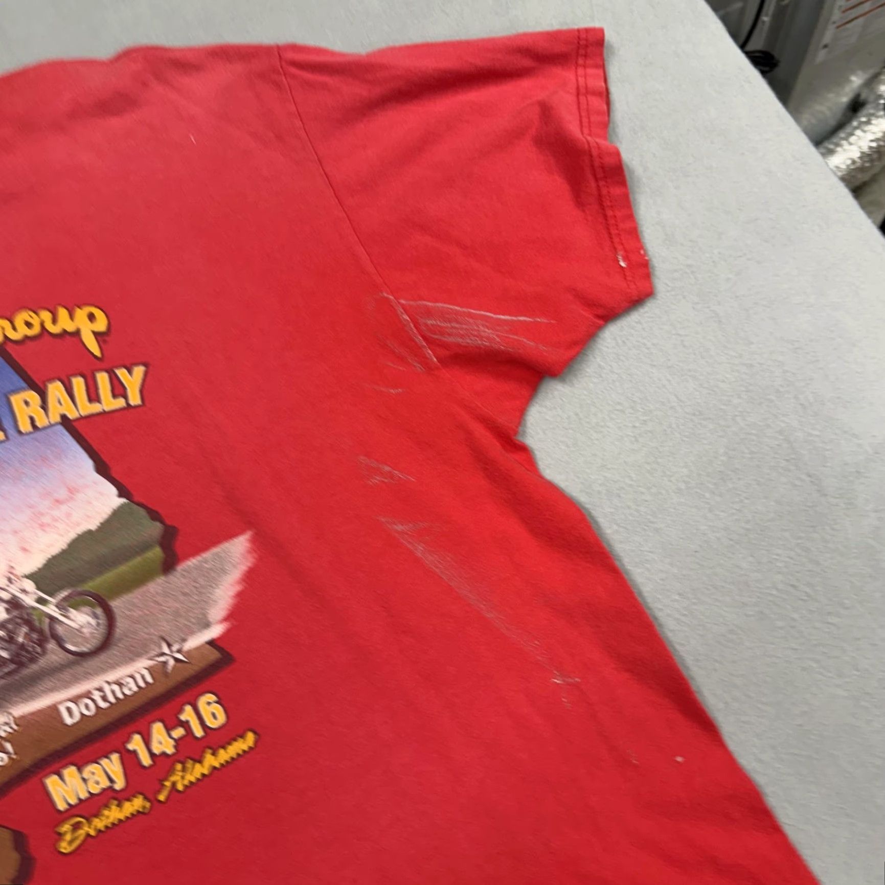 Harley Davidson VINTAGE Harley-Davidson Shirt Mens XL Red Alabama State Rally Tee Dothan 1999 Size US XL / EU 56 / 4 - 3 Thumbnail