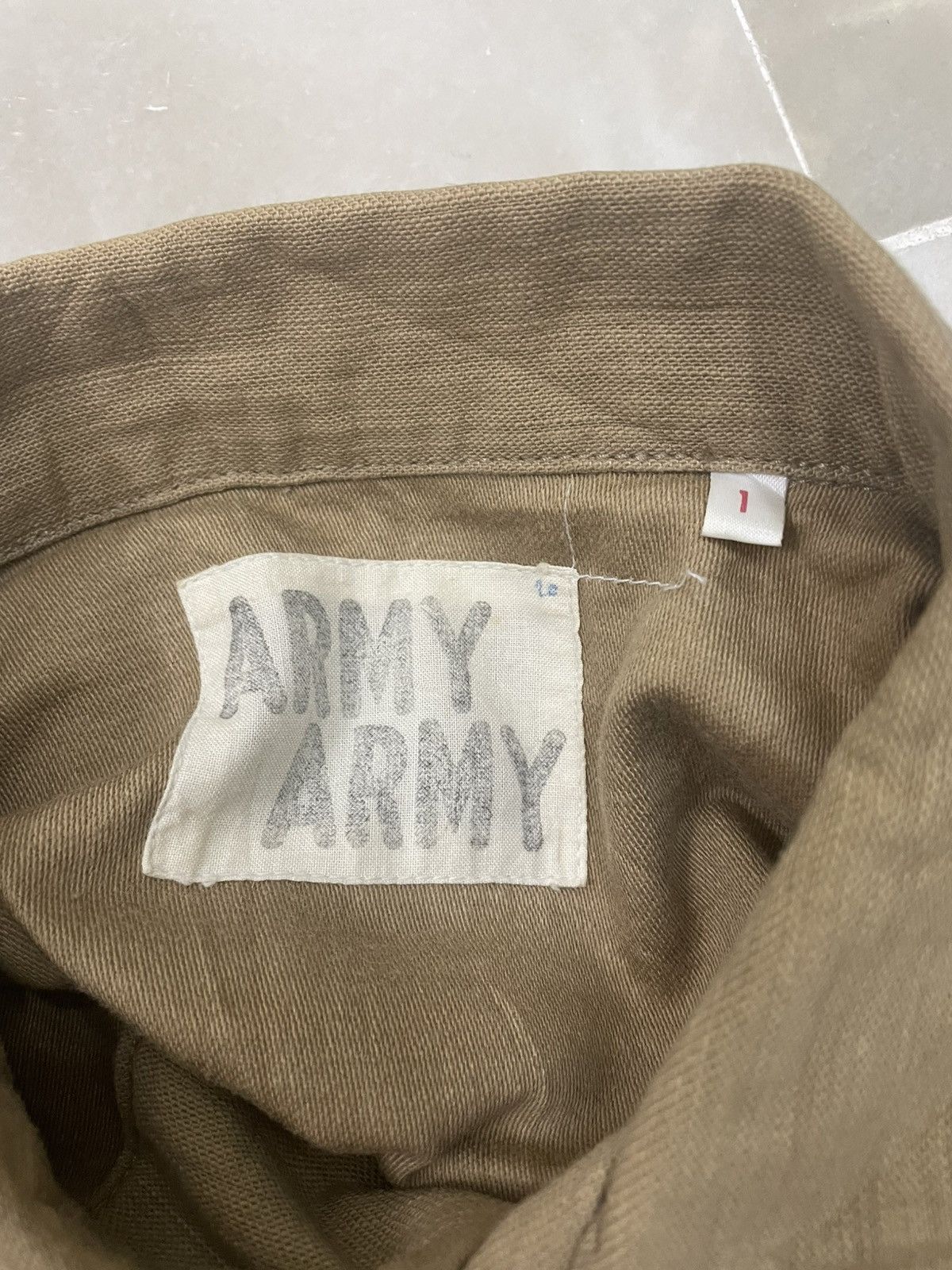 Designer × Japanese Brand × Vintage Vintage Army Japanese Brand Shirt Size US M / EU 48-50 / 2 - 6 Thumbnail