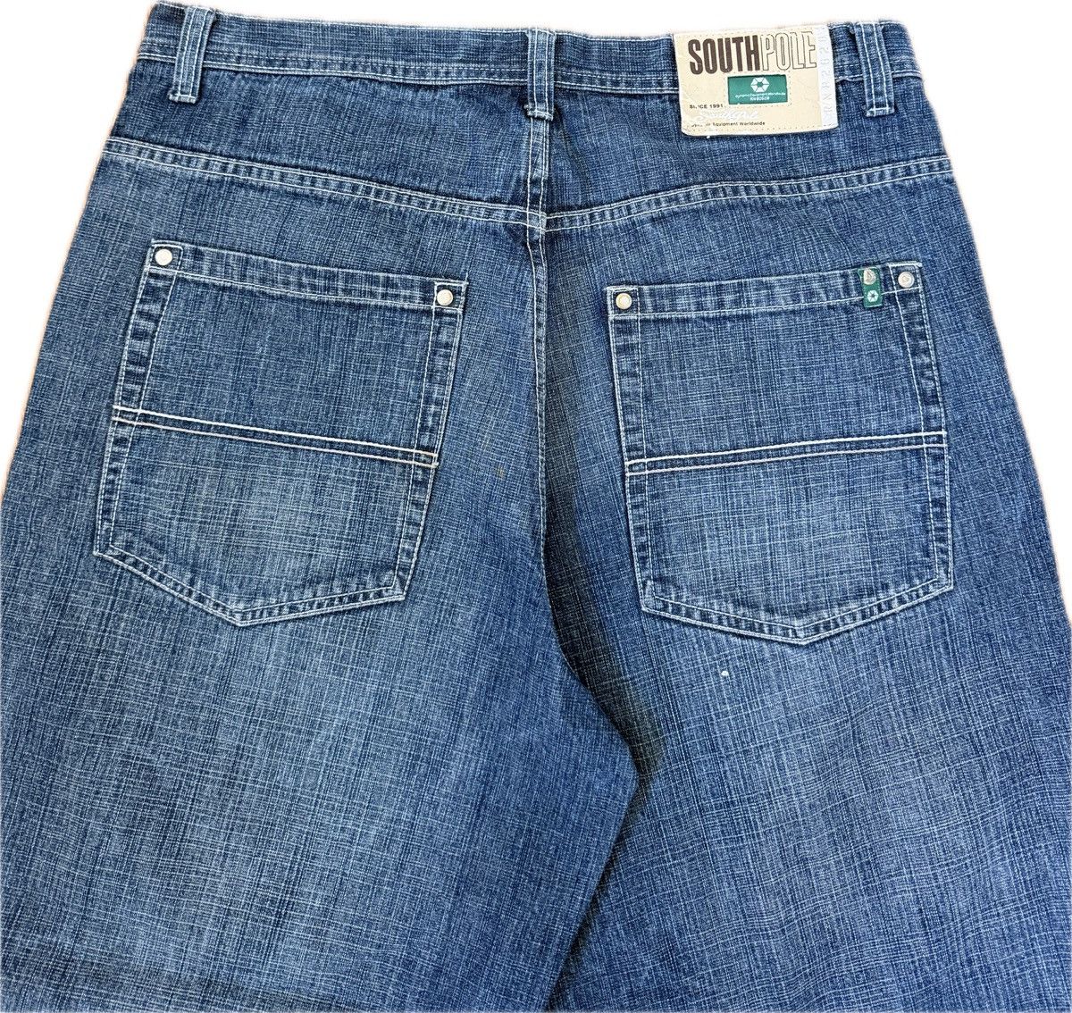 Southpole Green Tab Southpole Spelled Out Jorts Size US 36 / EU 52 - 3 Thumbnail