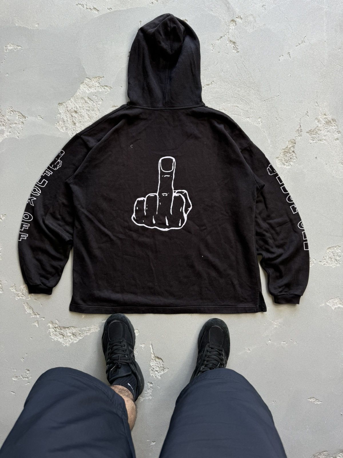 Japanese Brand × Vintage Vintage Fuck Off Hoodie Size XL Size US XL / EU 56 / 4 - 2 Thumbnail