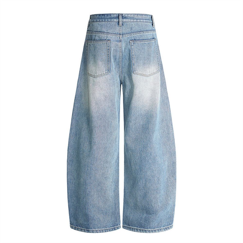 Jean Men's street vintage washed distressed scimitar jeans Size US 32 / EU 48 - 2 Thumbnail