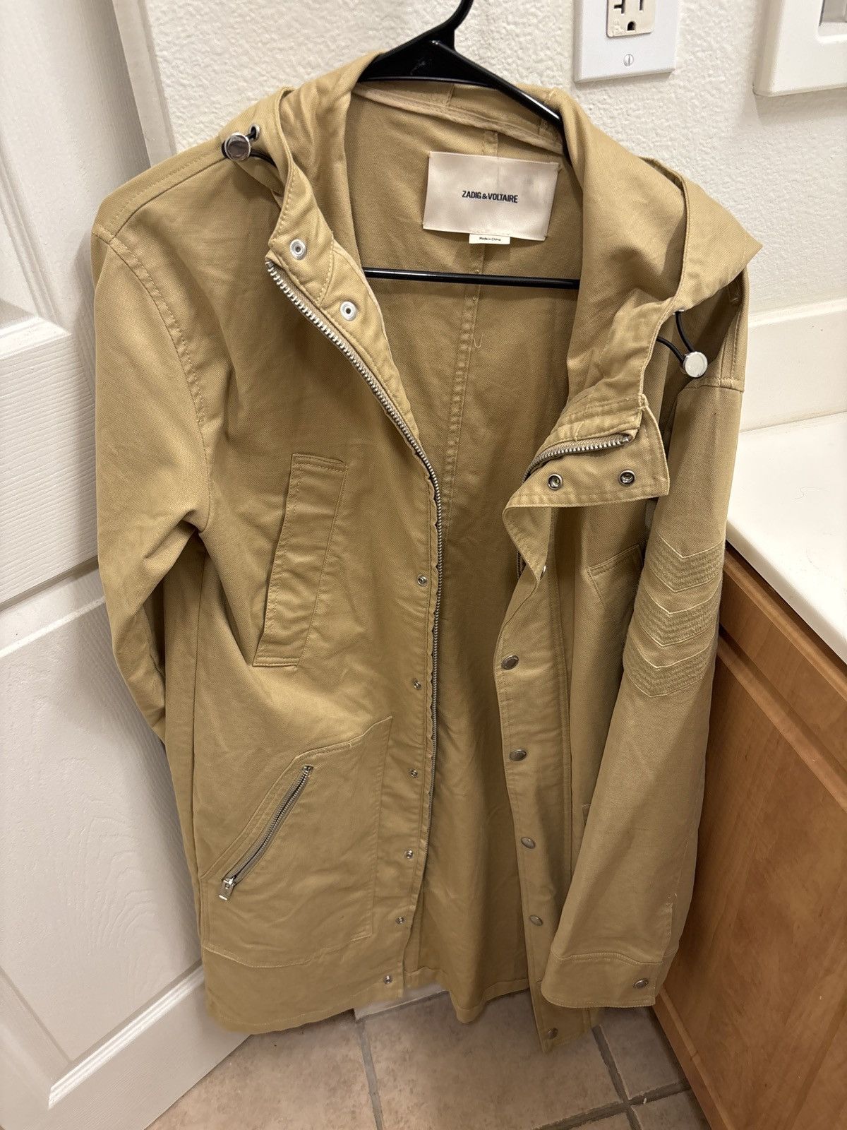 Zadig & Voltaire ZADIG & VOLTAIRE Tan Utility Field Jacket Size US M / EU 48-50 / 2 - 4 Thumbnail