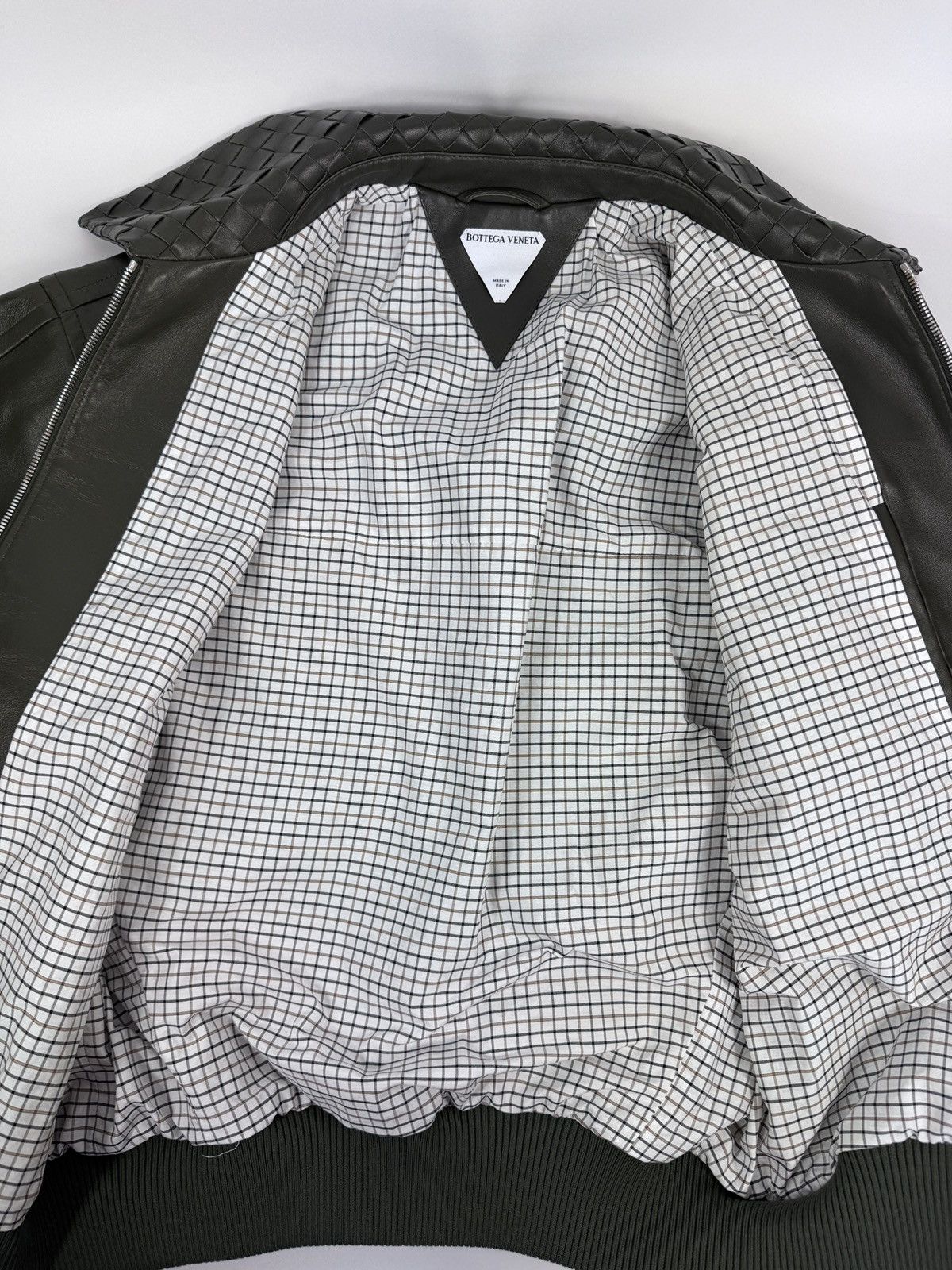 Bottega Veneta Intrecciato Blouson Leather Jacket Size US XXL / EU 58 / 5 - 3 Thumbnail