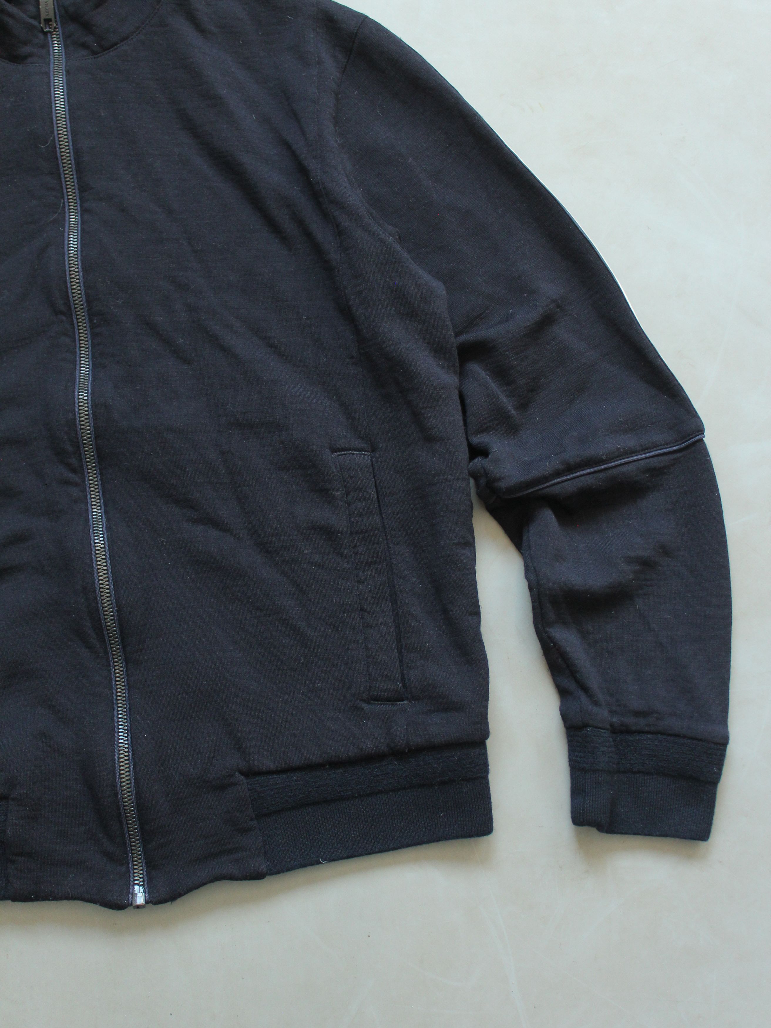 Ermenegildo Zegna × Z Zegna Tech Merino Zegna Zip Wool Jacket S-M Navy Blue Size US M / EU 48-50 / 2 - 6 Thumbnail