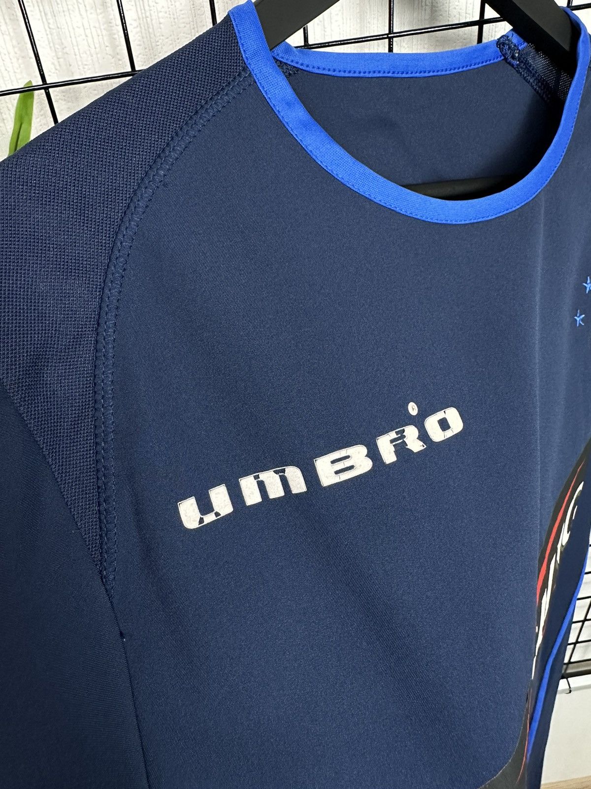 Umbro × Vintage Glasgow Rangers vintage 00’s training jersey Umbro Men Navy Size US M / EU 48-50 / 2 - 14 Thumbnail