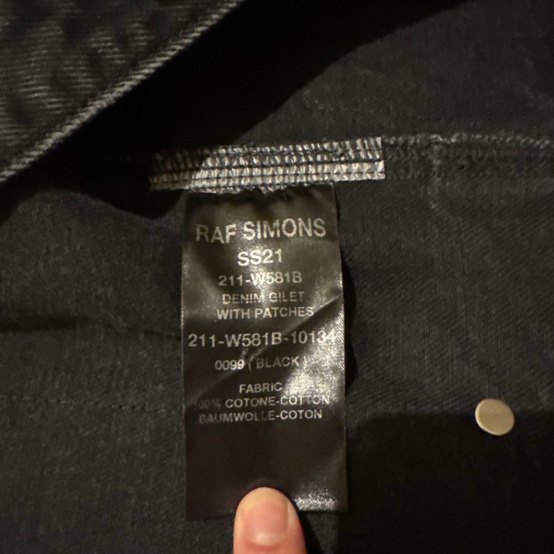 Raf Simons Raf Simons 2021SS Photo Patch Denim Vest Size XS / US 0-2 / IT 36-38 - 3 Thumbnail