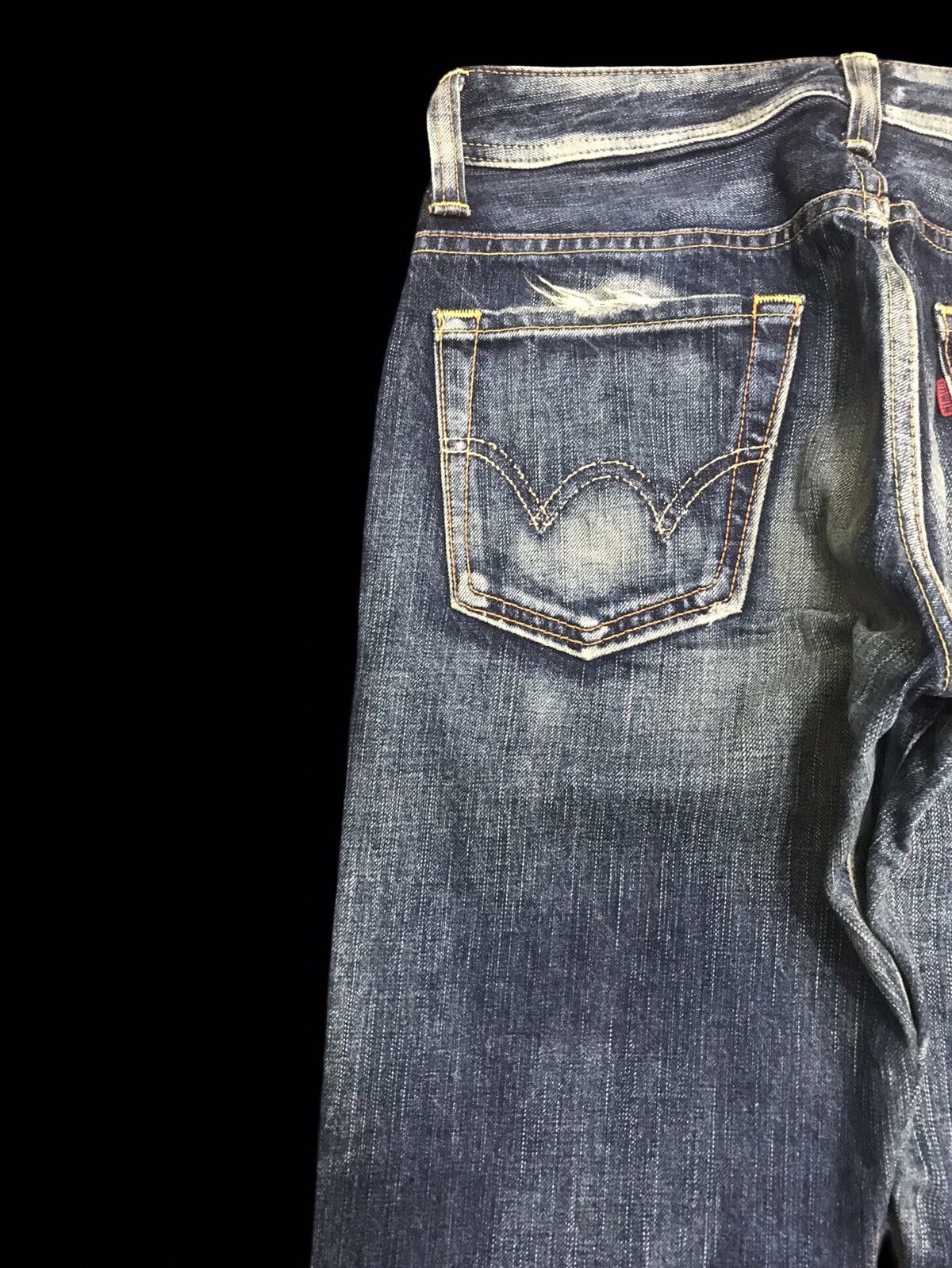Edwin 💥FLARE💥ARCHIVAL EDWIN 511 RV STONEWASH FLARE DENIM F258 Size US 29 - 13 Thumbnail