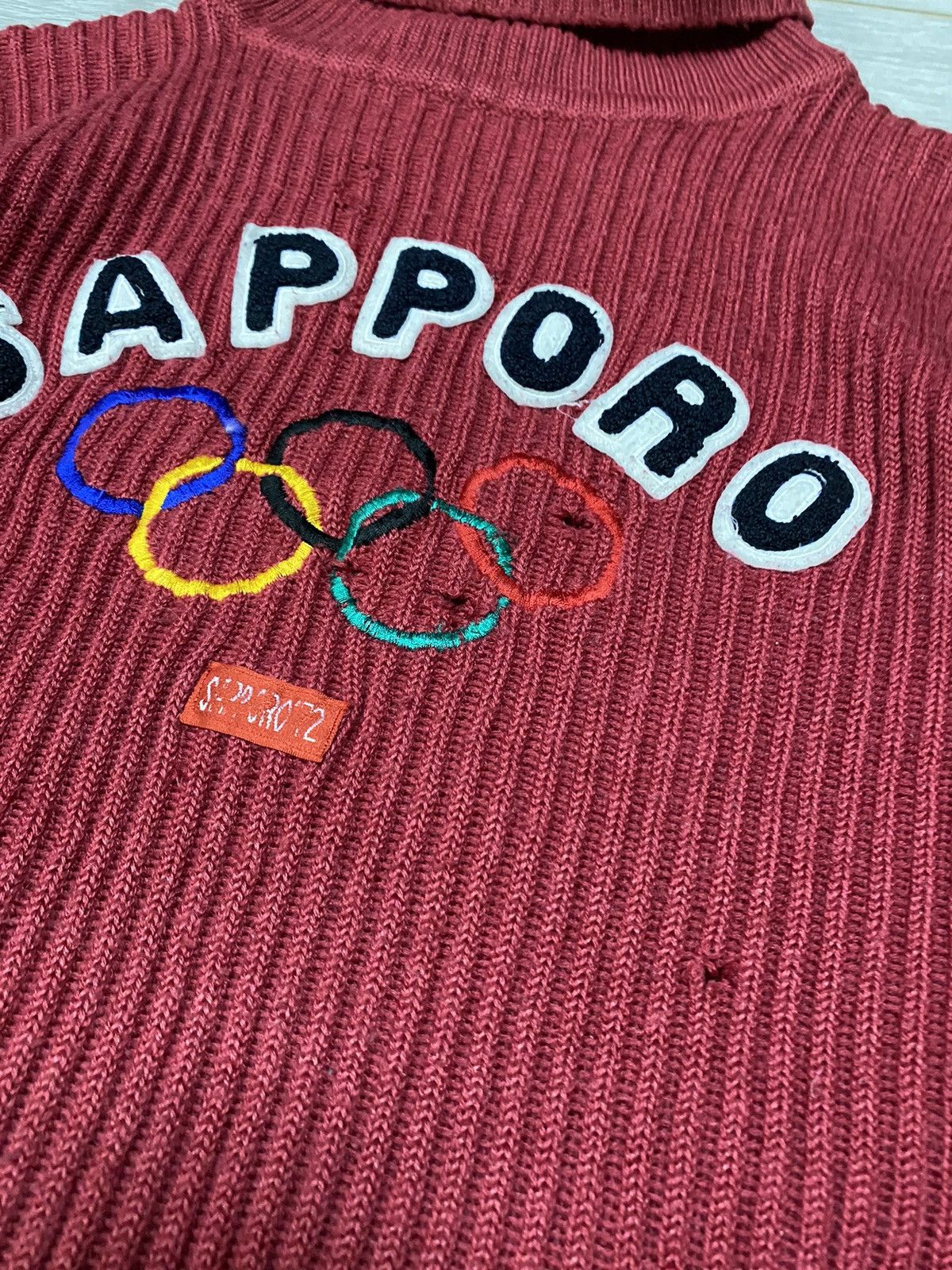 Vintage Adidas Sapporo Olympic vintage wool turtle neck sweater Size US M / EU 48-50 / 2 - 7 Thumbnail