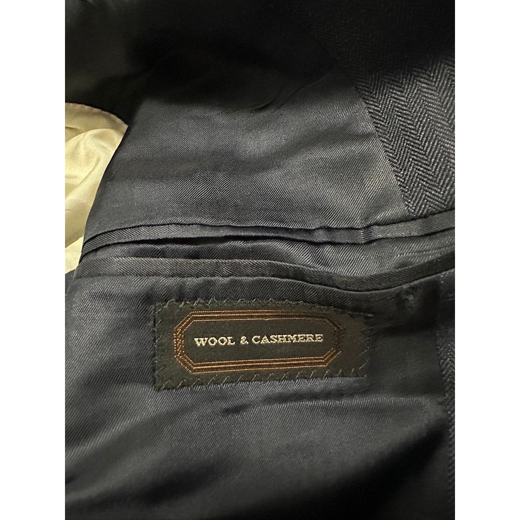 Bruno Piattelli Bruno Piattelli for Barney's navy cashmere wool suit Size 40R - 3 Thumbnail