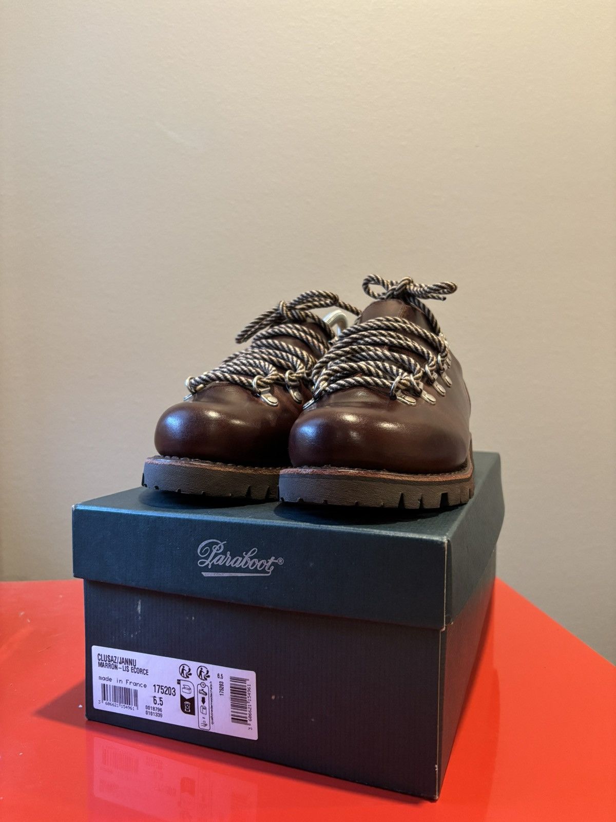 Paraboot Clusaz Marron-Lis Ecorce Sz 7.5 US