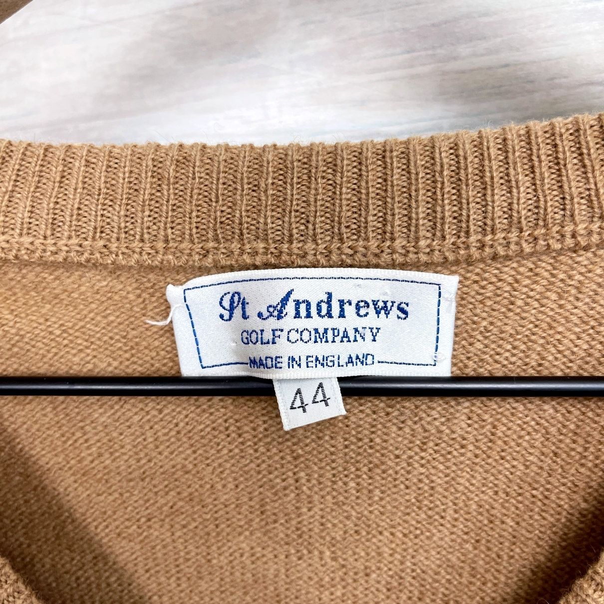 Vintage St Andrews Golf Company Scotland VTG Sweater Tan Mens 44 L Size US L / EU 52-54 / 3 - 6 Thumbnail
