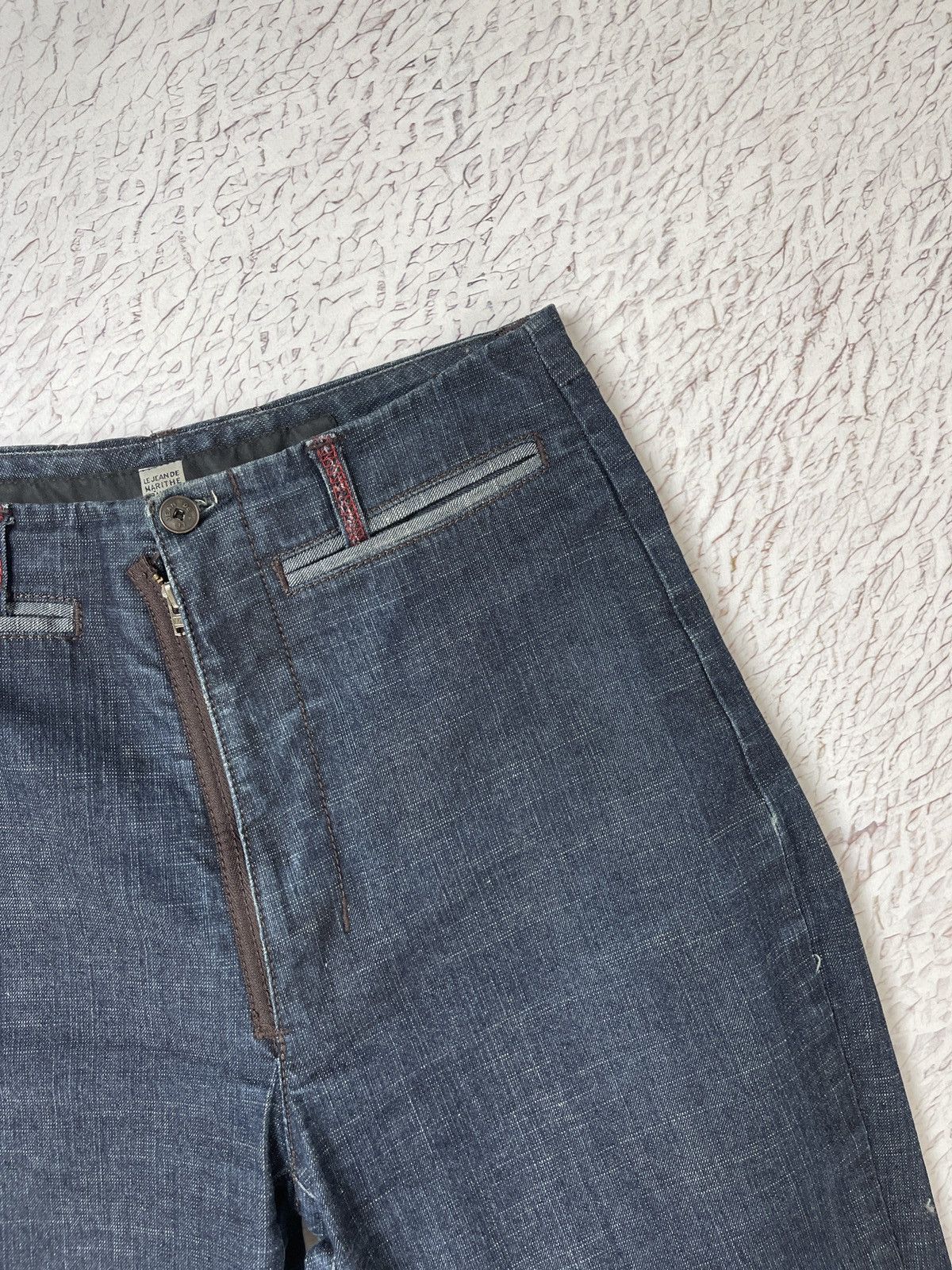 Japanese Brand Le Jean de Marithe Francois Girbaud indigo blue denim jeans Size 28" / US 6 / IT 42 - 9 Thumbnail