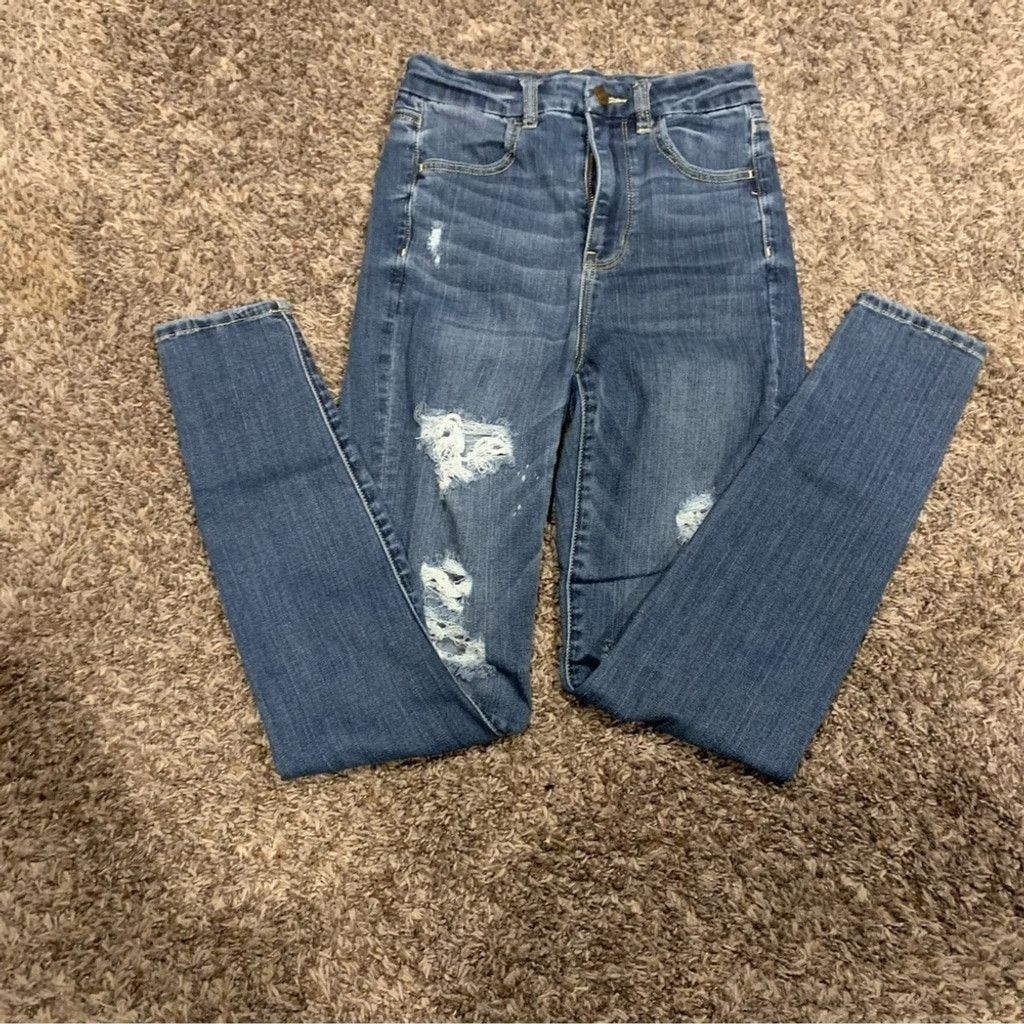 American Eagle Outfitters Women’s American Eagle Curvy Super High Rise Jegging Jeans Size 26" / US 2 / IT 38 - 3 Thumbnail