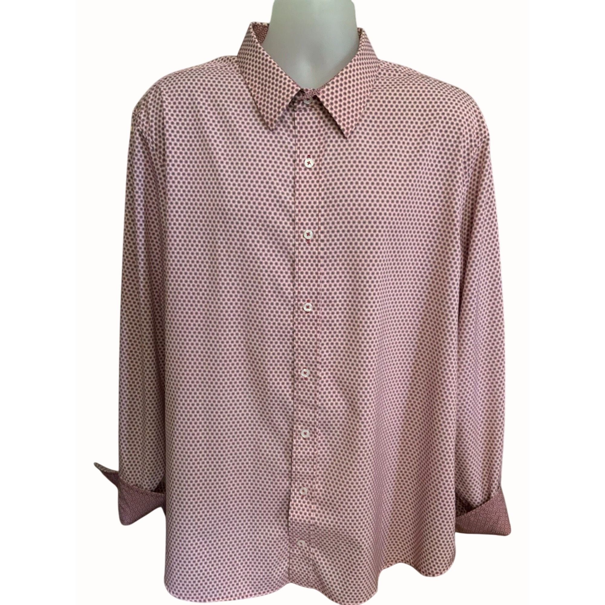 Designer Nick Graham Stretch Modern Fit Long Sleeve Shirt 2XL Size US XXL / EU 58 / 5 - 1 Thumbnail