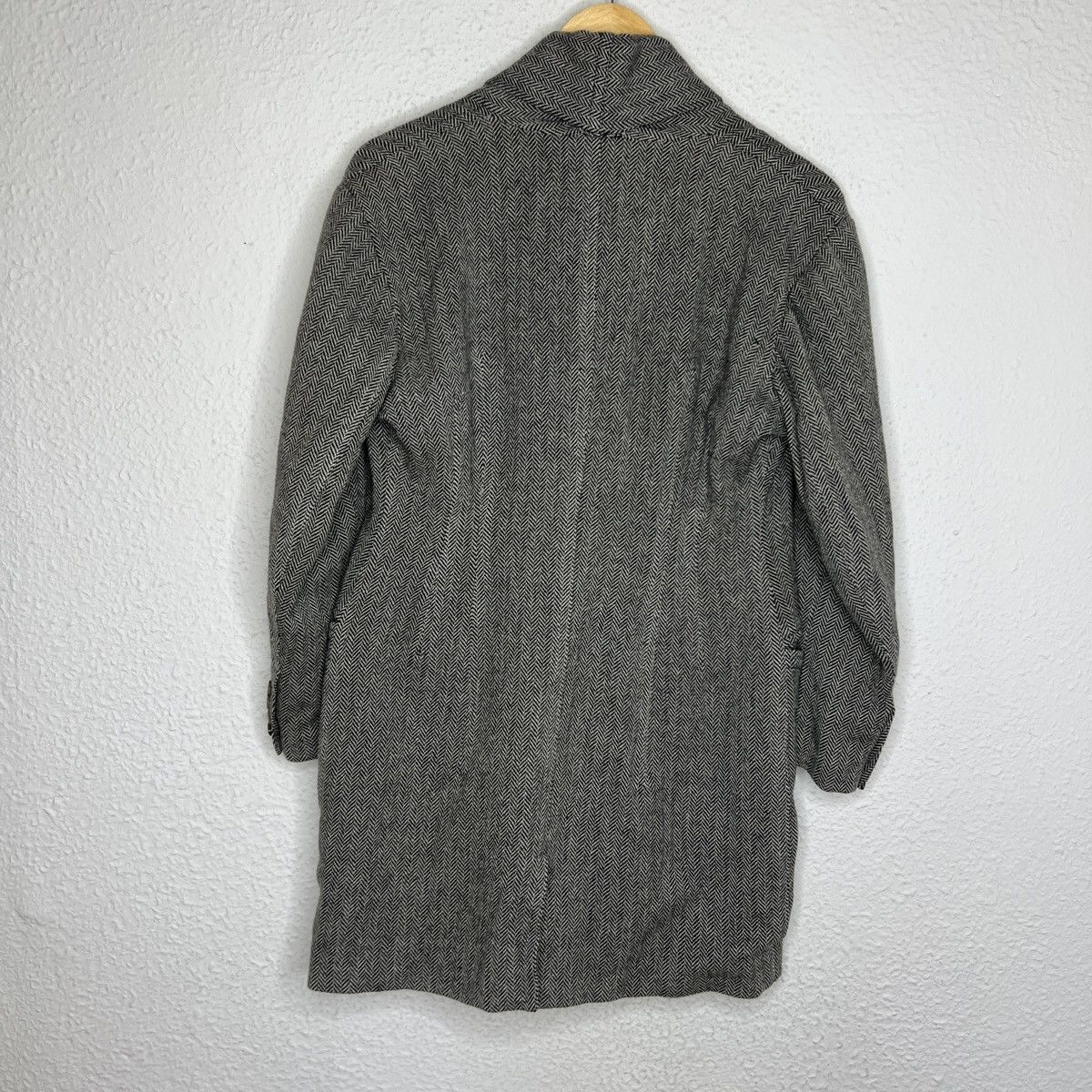 Jil Sander Vintage Jil Sander Pea Coat Jacket Long Blazer Wool Gray Size M / US 6-8 / IT 42-44 - 6 Thumbnail
