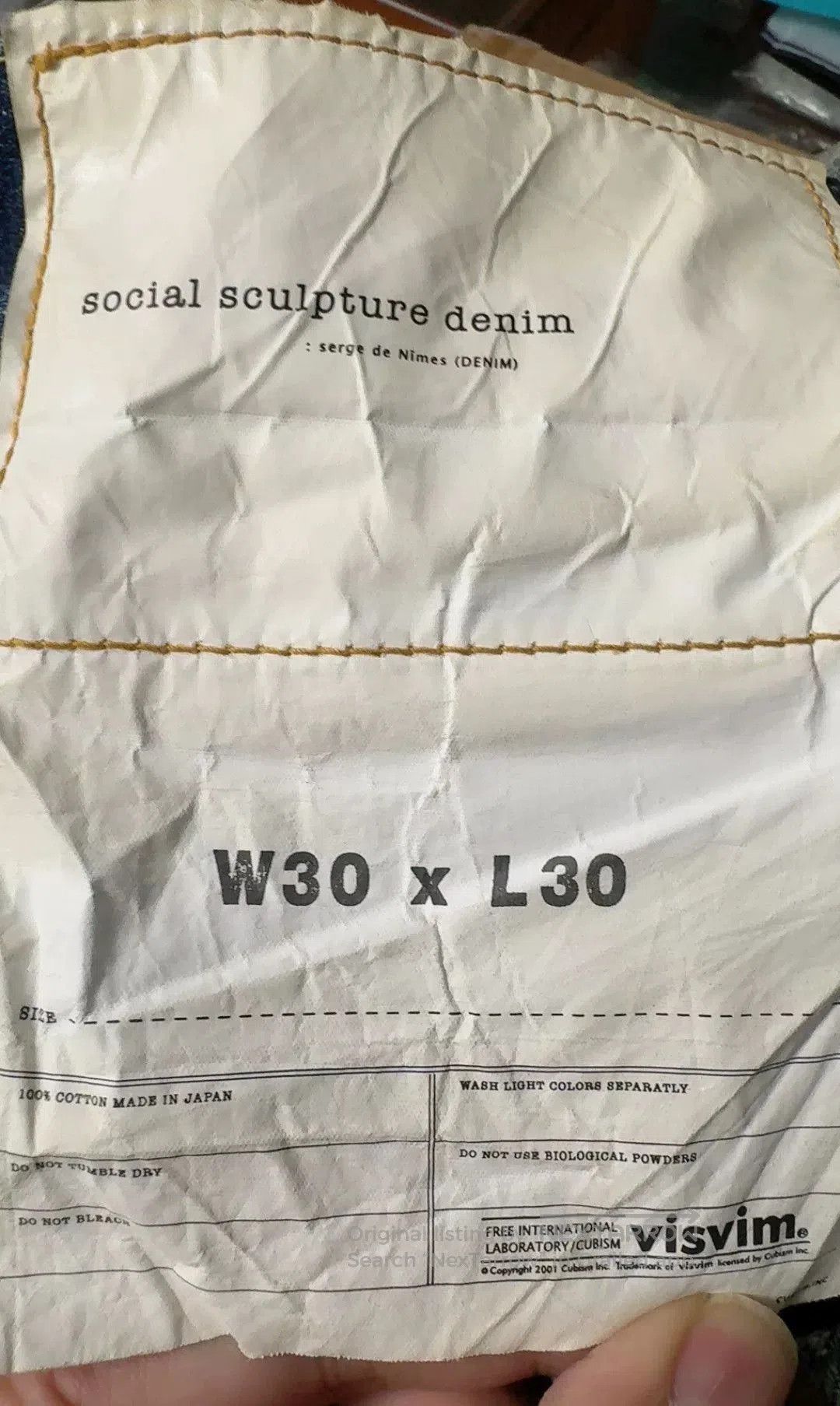 Visvim VISVIM 19SS SOCIAL SCULPTURE DAMAGED. Size US 30 / EU 46 - 6 Thumbnail