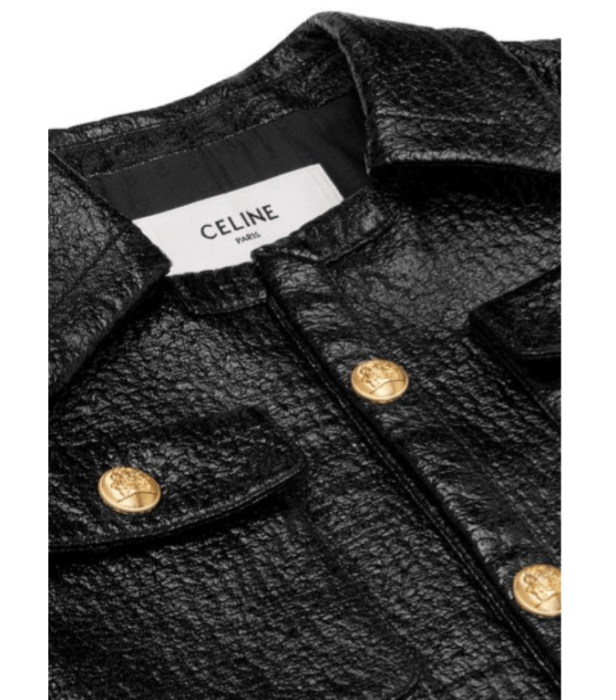 Celine o1bcso1str0824 Cropped Chelsea Jacket Lacquered Tweed Black Size M / US 6-8 / IT 42-44 - 3 Thumbnail