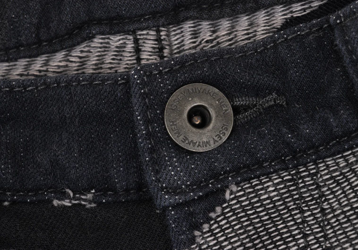 Issey Miyake Graphic Jacquard Denim Pants in Indigo Black and More Size US 38 / EU 54 - 7 Thumbnail