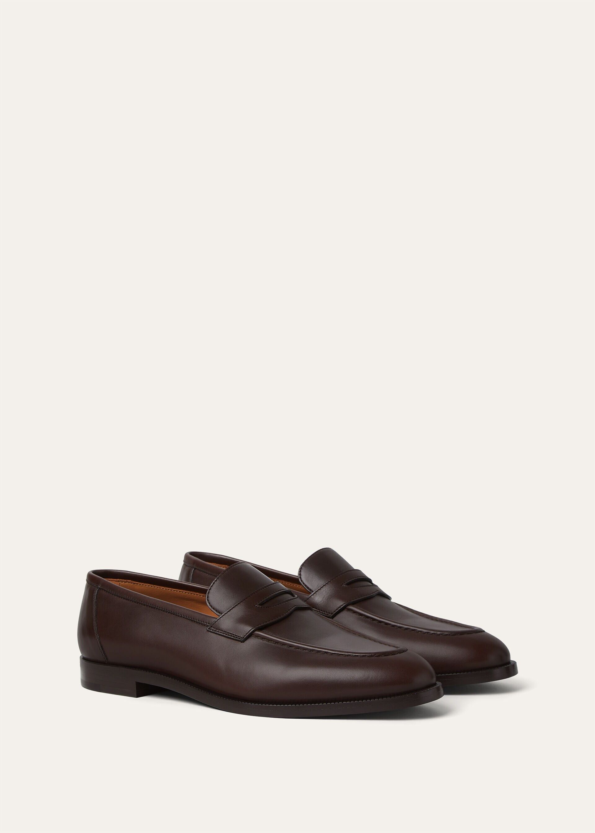 Loro Piana os11x0326 FAP5428 Sergio Loafers in French Coffee Size US 10 / IT 40 - 3 Thumbnail