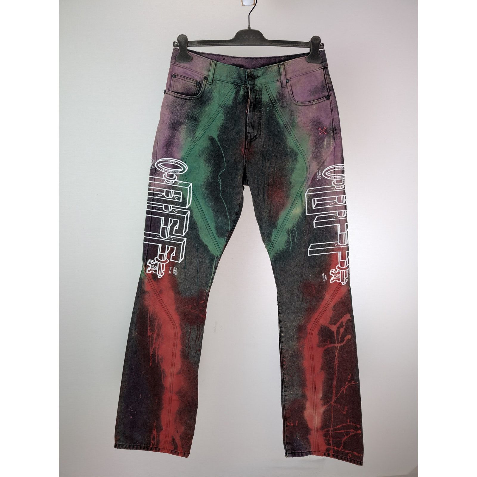 Off-White o1rshd1 Flared Jean in Multicolor Size US 32 / EU 48 - 10 Thumbnail