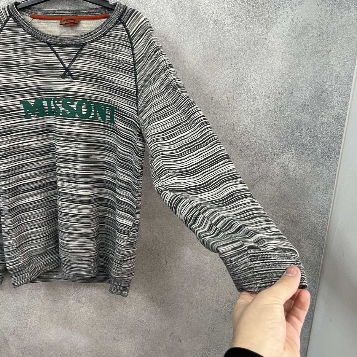 Missoni MISSONI Sweatshirt Big Logo Rainbow Size US L / EU 52-54 / 3 - 8 Thumbnail