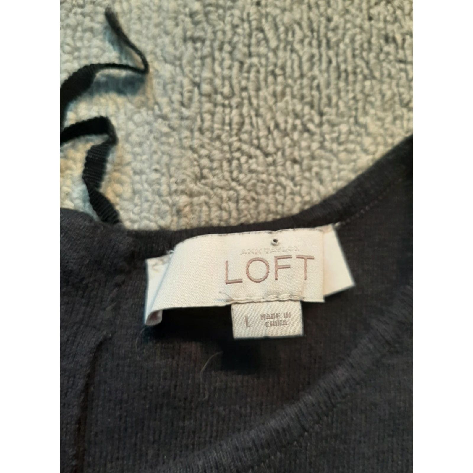 Ann Taylor ANN TAYLOR Sweater Womens Large L Black Sleeveless Cotton Viscose Nylon Wool Pullover Size L / US 10 / IT 46 - 4 Thumbnail