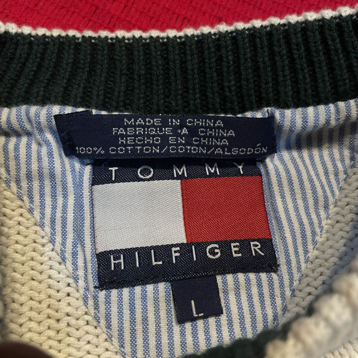 Tommy Hilfiger Vintage Knitwear Embroidery Tommy Hilfiger Size US L / EU 52-54 / 3 - 5 Thumbnail