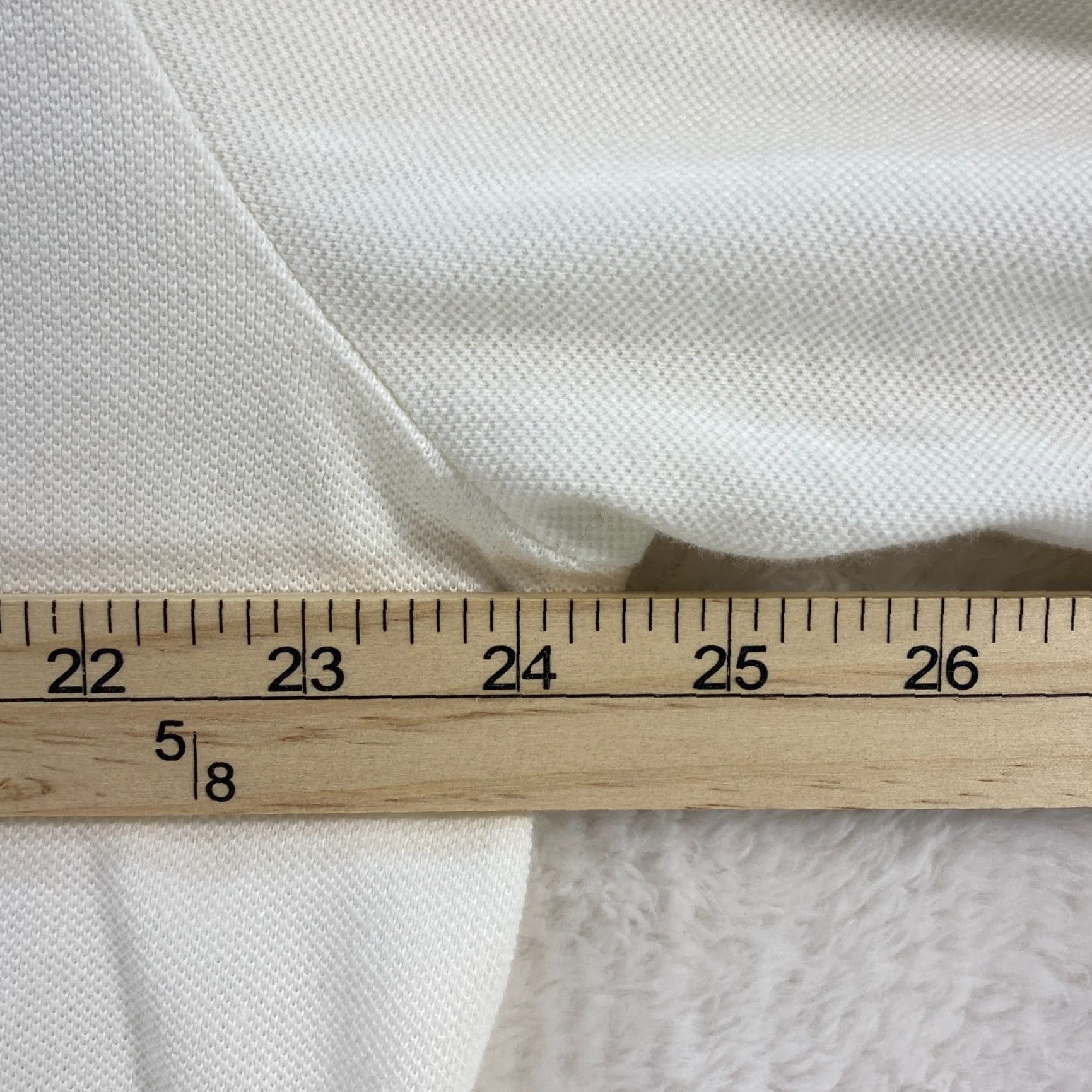 Ralph Lauren VINTAGE Polo Ralph Lauren Mens L Large Shirt White Rugby Long Sleeve Cotton Size US L / EU 52-54 / 3 - 6 Thumbnail