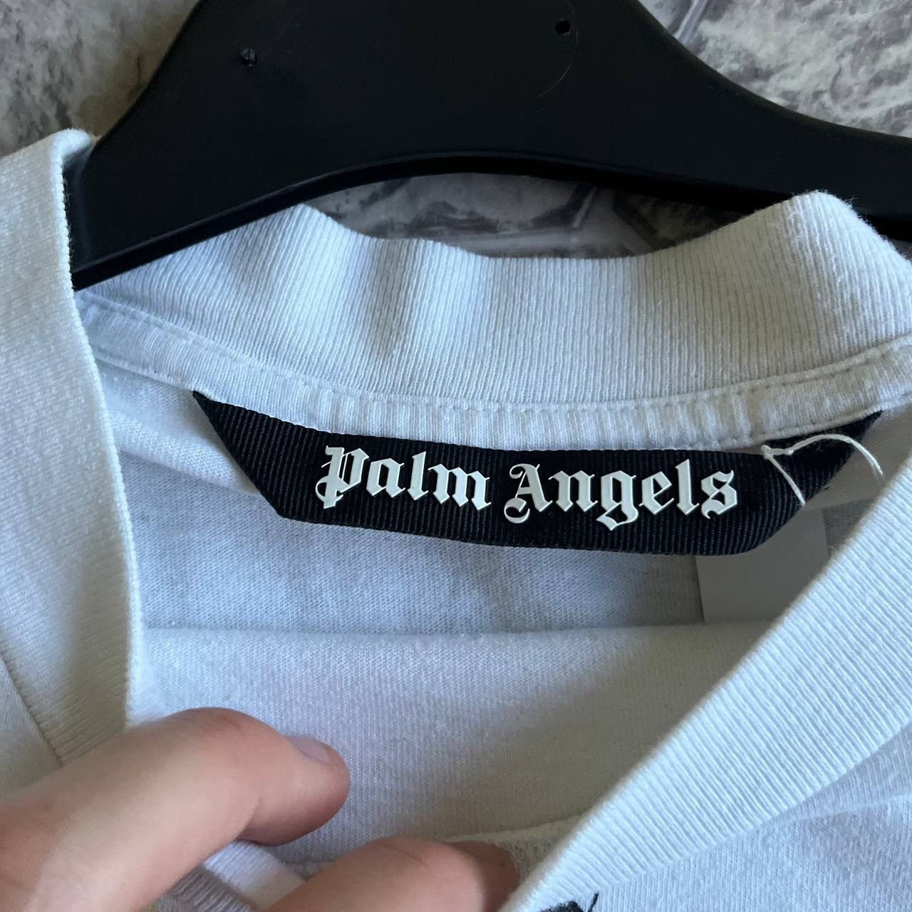 Palm Angels Palm Angels t-shirt tee big logo white Size US L / EU 52-54 / 3 - 8 Thumbnail