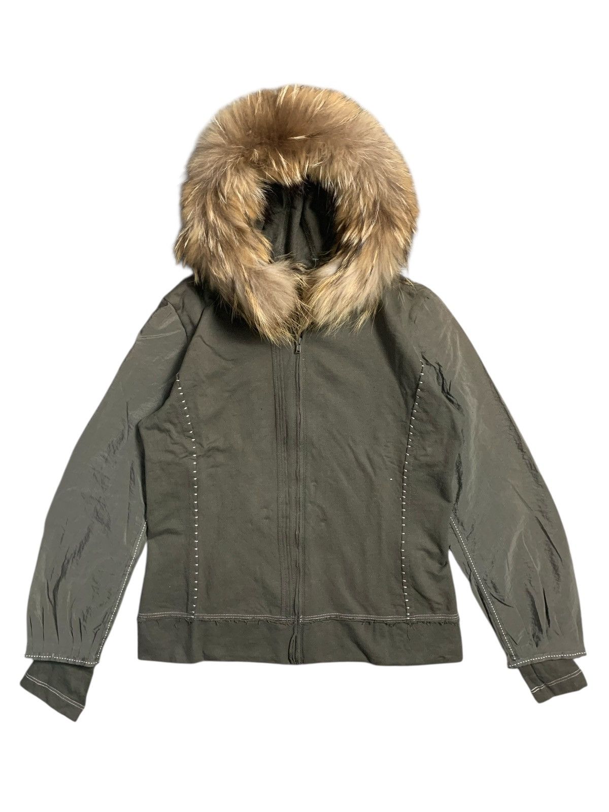 Issey Miyake VERY NICE DESIGN CHARMING FUR ZIP HOODIE ISSEY MIYAKE STYLE Size US M / EU 48-50 / 2 - 1 Thumbnail