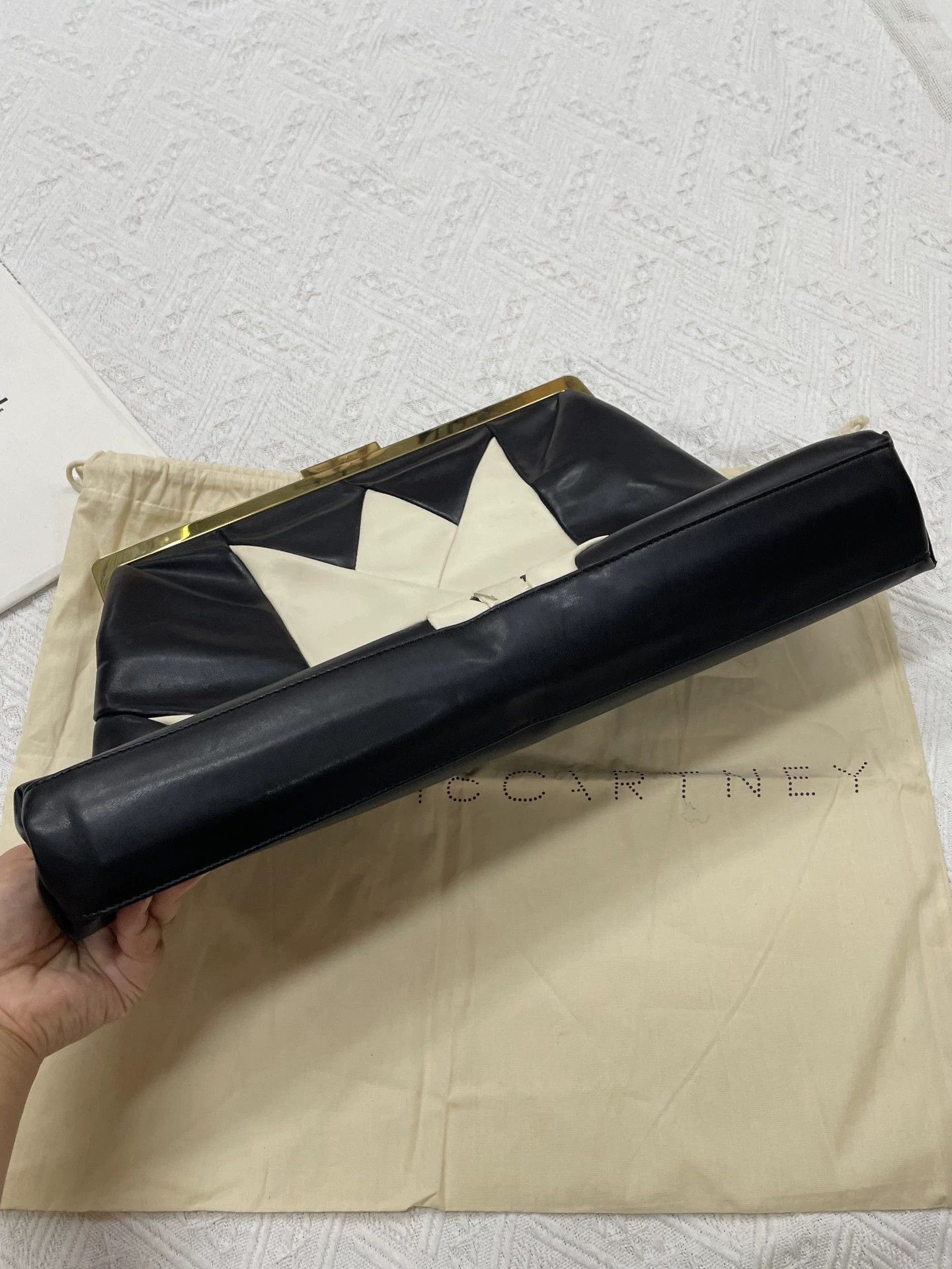 Stella McCartney Stella McCartney Black Tulip Clutch Size ONE SIZE - 3 Thumbnail