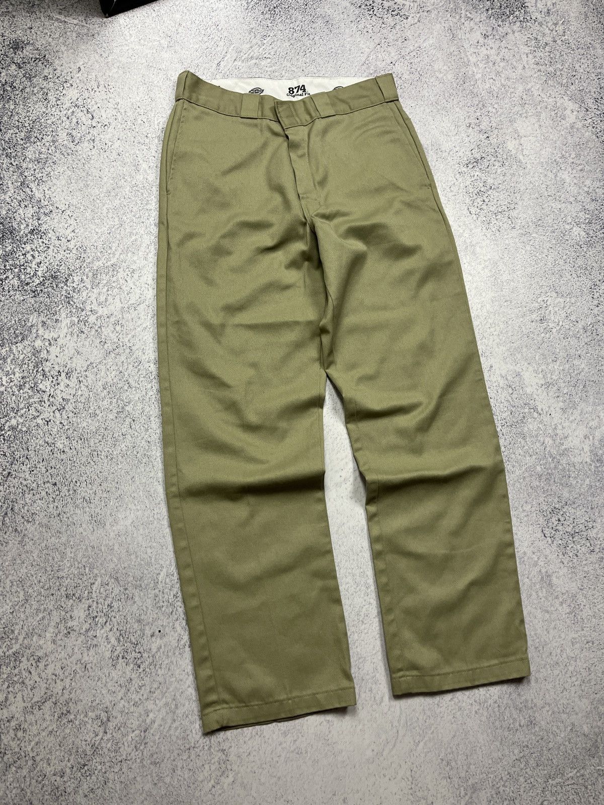 Dickies Vintage Dickies 874 Original Fit Beige Trousers Pants Skate Size US 33 - 3 Thumbnail