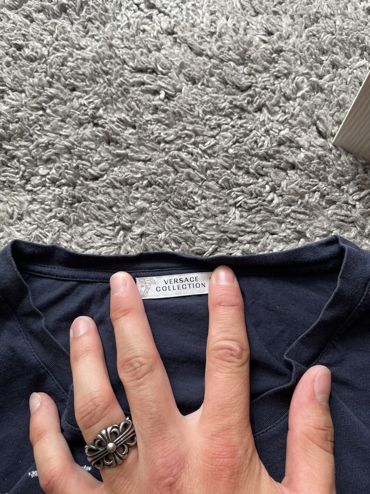 Versace × Vintage 00s T-Shirt Versace Streetwear Vintage Big Logo Size US XL / EU 56 / 4 - 8 Thumbnail