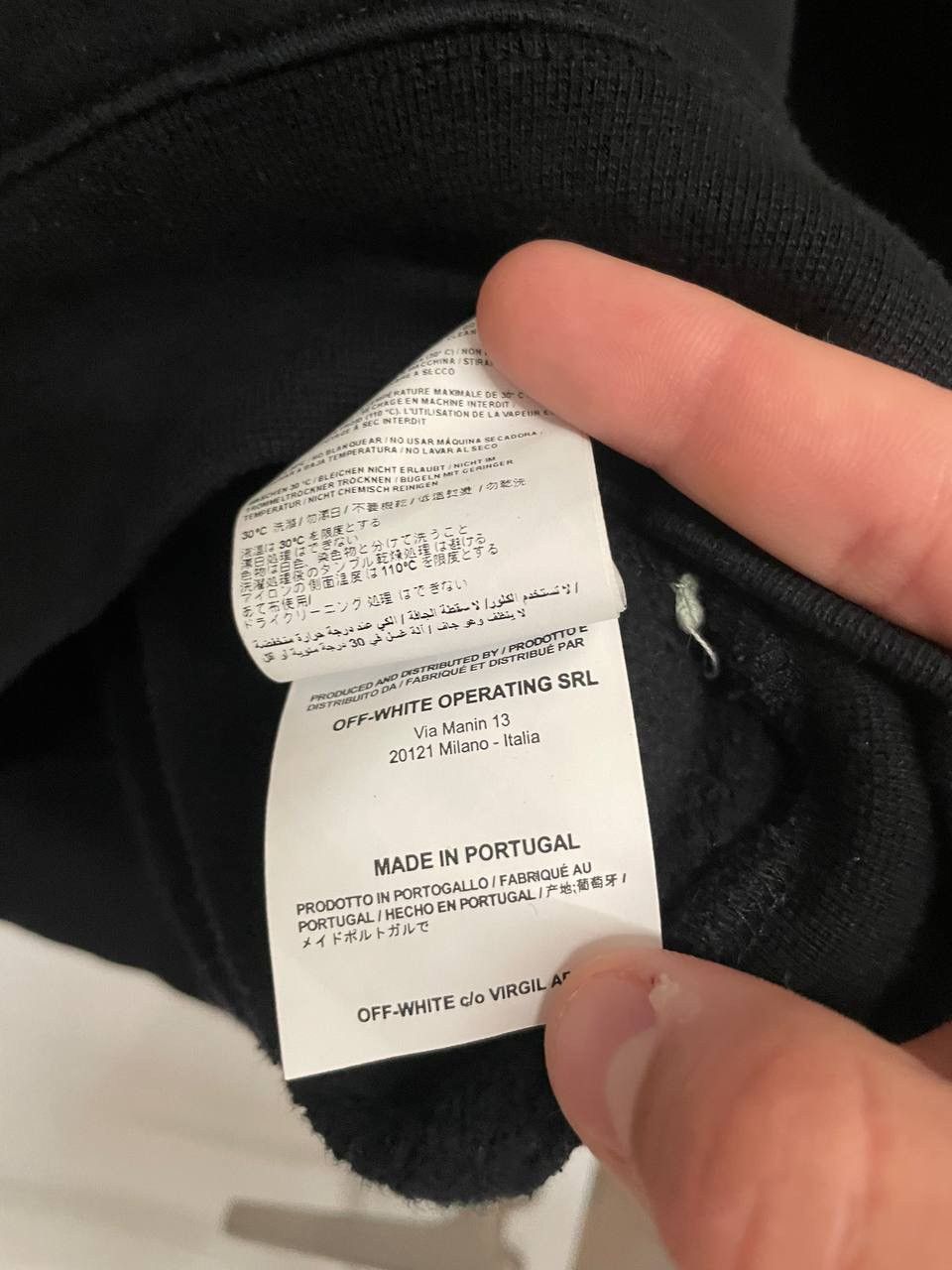Off-White Off-white black big logo sweater shirt Size US M / EU 48-50 / 2 - 5 Thumbnail