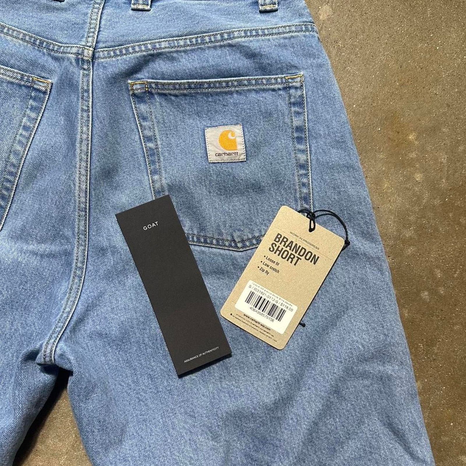 Carhartt Wip Carhartt WIP Blue Stone Bleached Brandon Shorts Mens Small Size US 33 - 5 Thumbnail