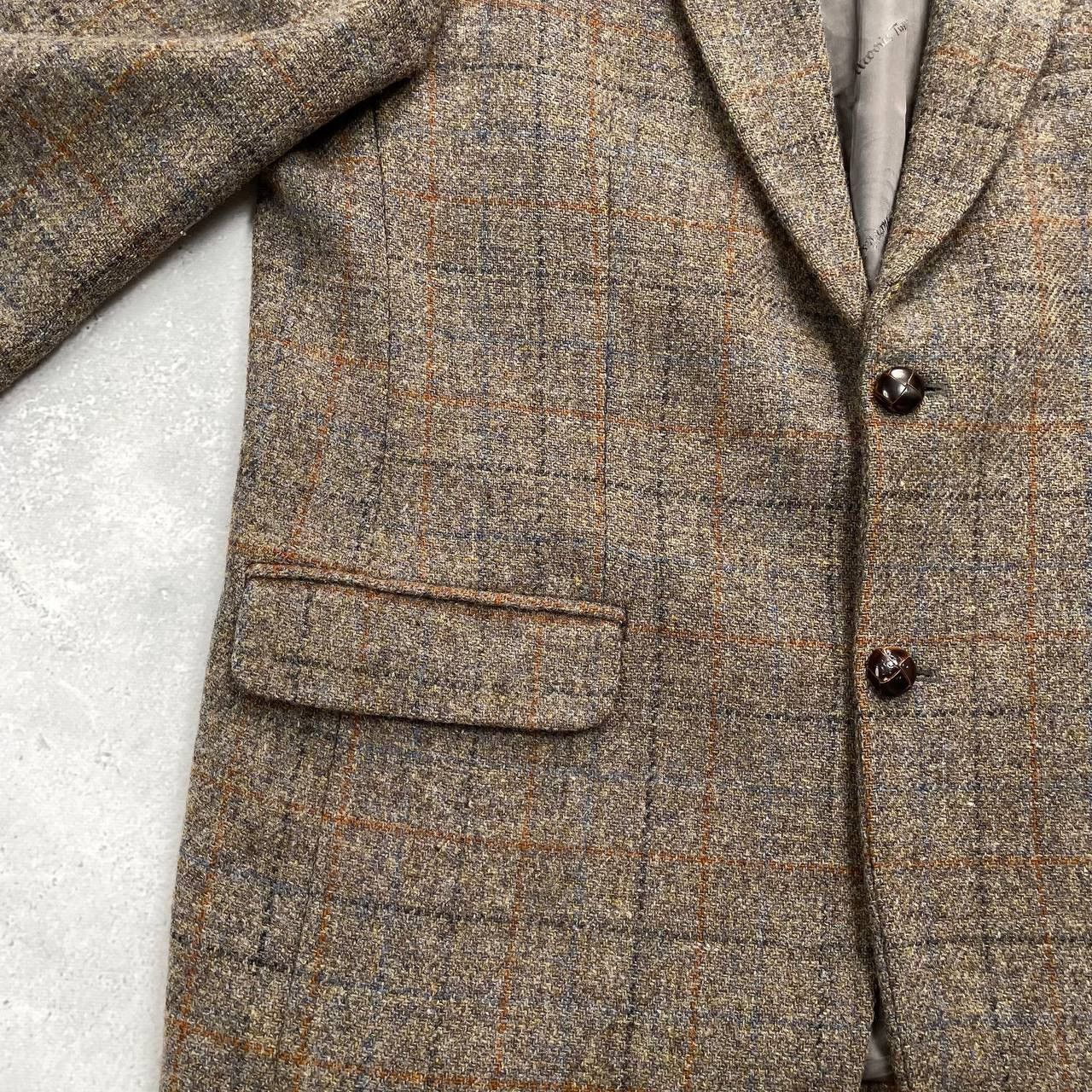 Harris Tweed Vintage Harris Tweed Walbusch Wool Blazer Gray Size 26 Size 48R - 7 Thumbnail